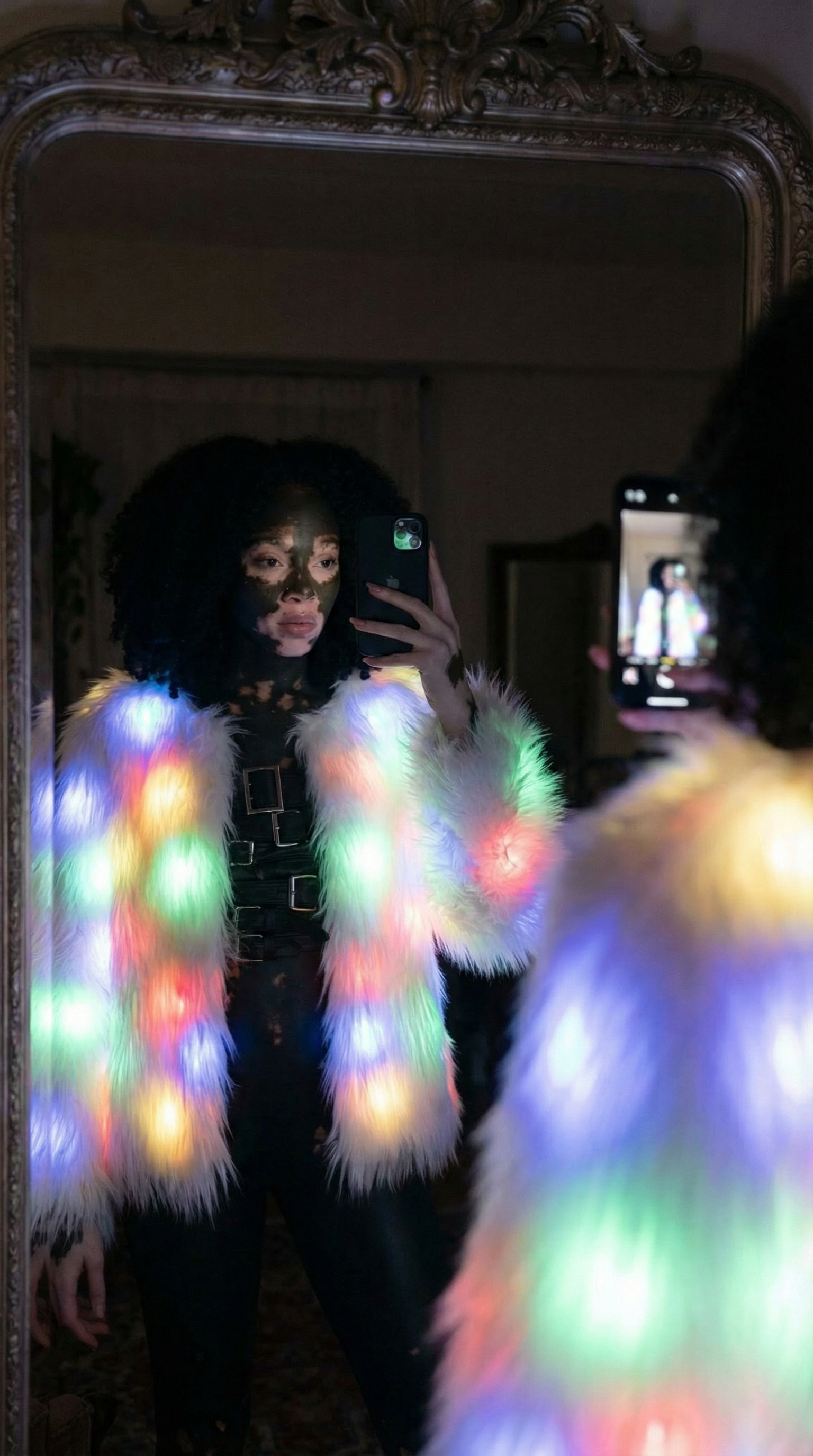 Makina LED Faux Fur Coat